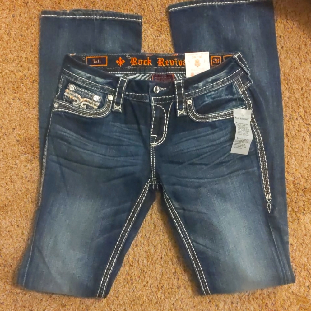 BNWT rock revival Tali boot cut jeans